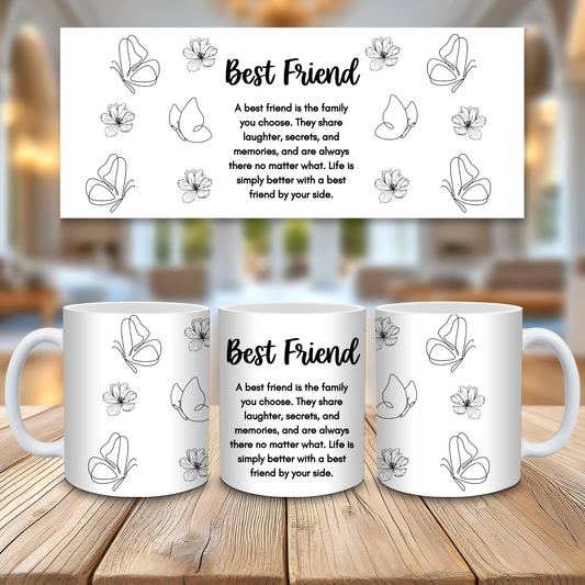 Best Friend - 11oz Sublimation Wrap