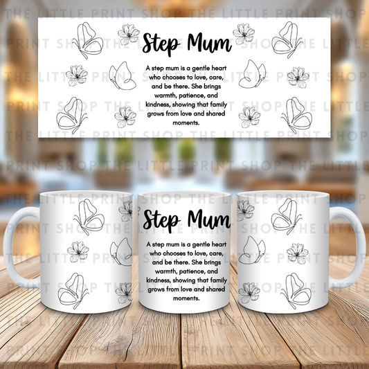 Step Mum - 11oz Sublimation Wrap