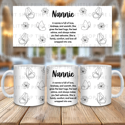 Nannie - 11oz Sublimation Wrap