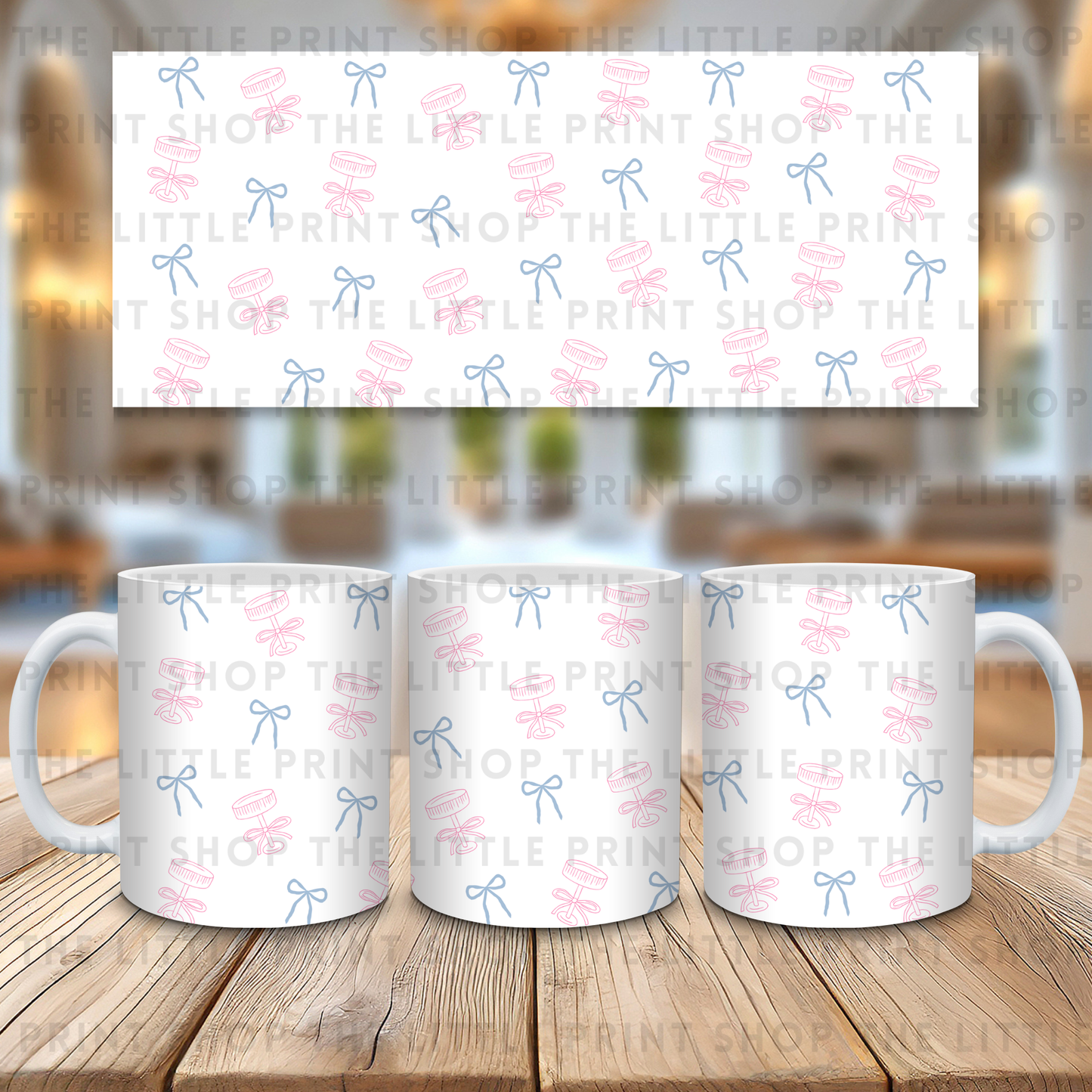 Bows & Martinis - 11oz Sublimation Wrap