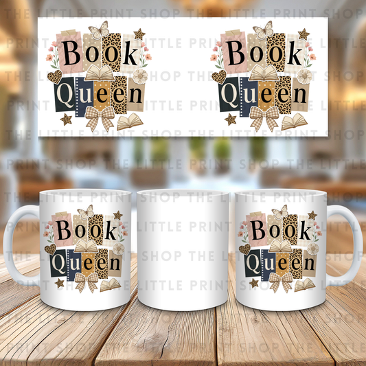 Book Queen - 11oz Sublimation Wrap