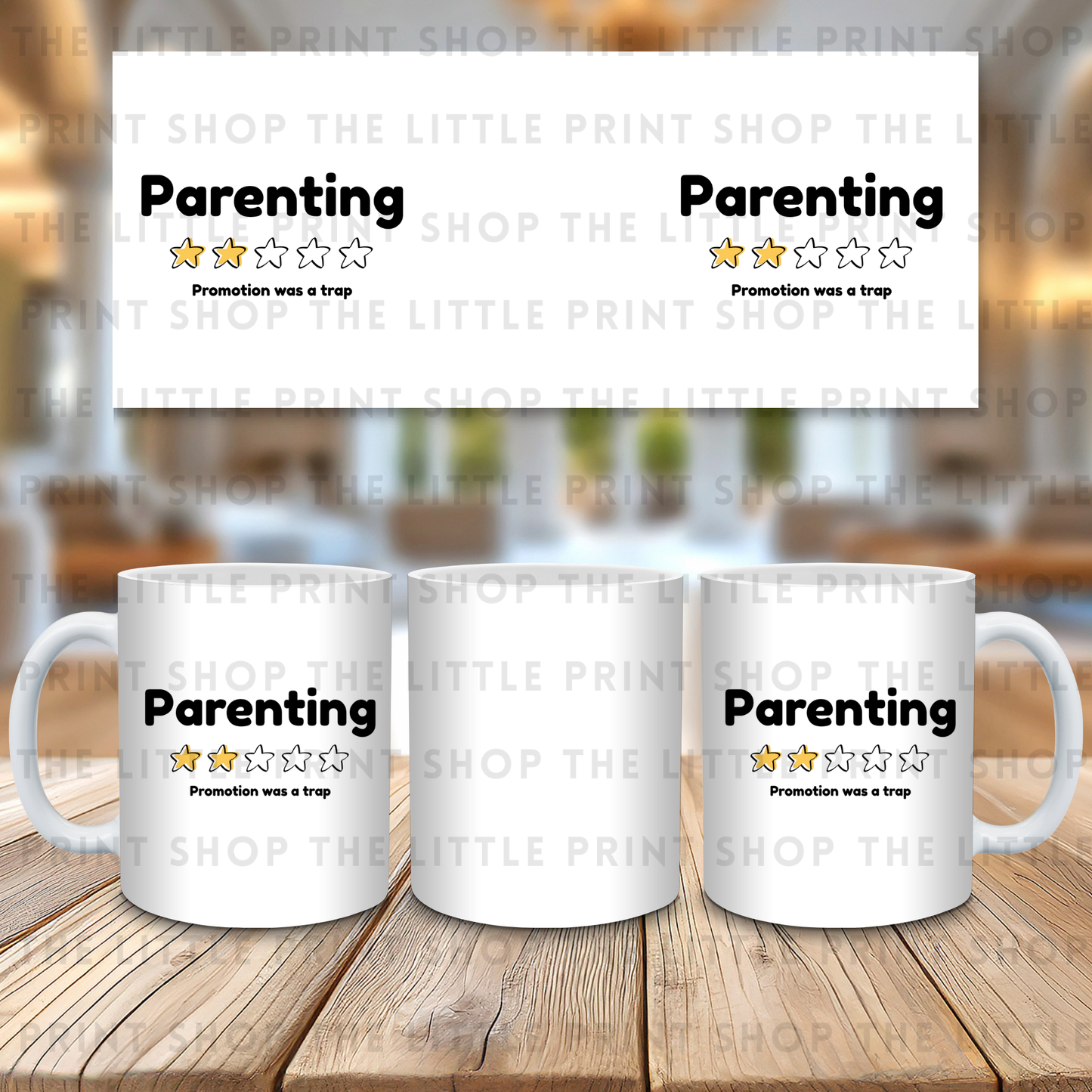 Parenting - Promotion was a trap - 11oz Sublimation Wrap