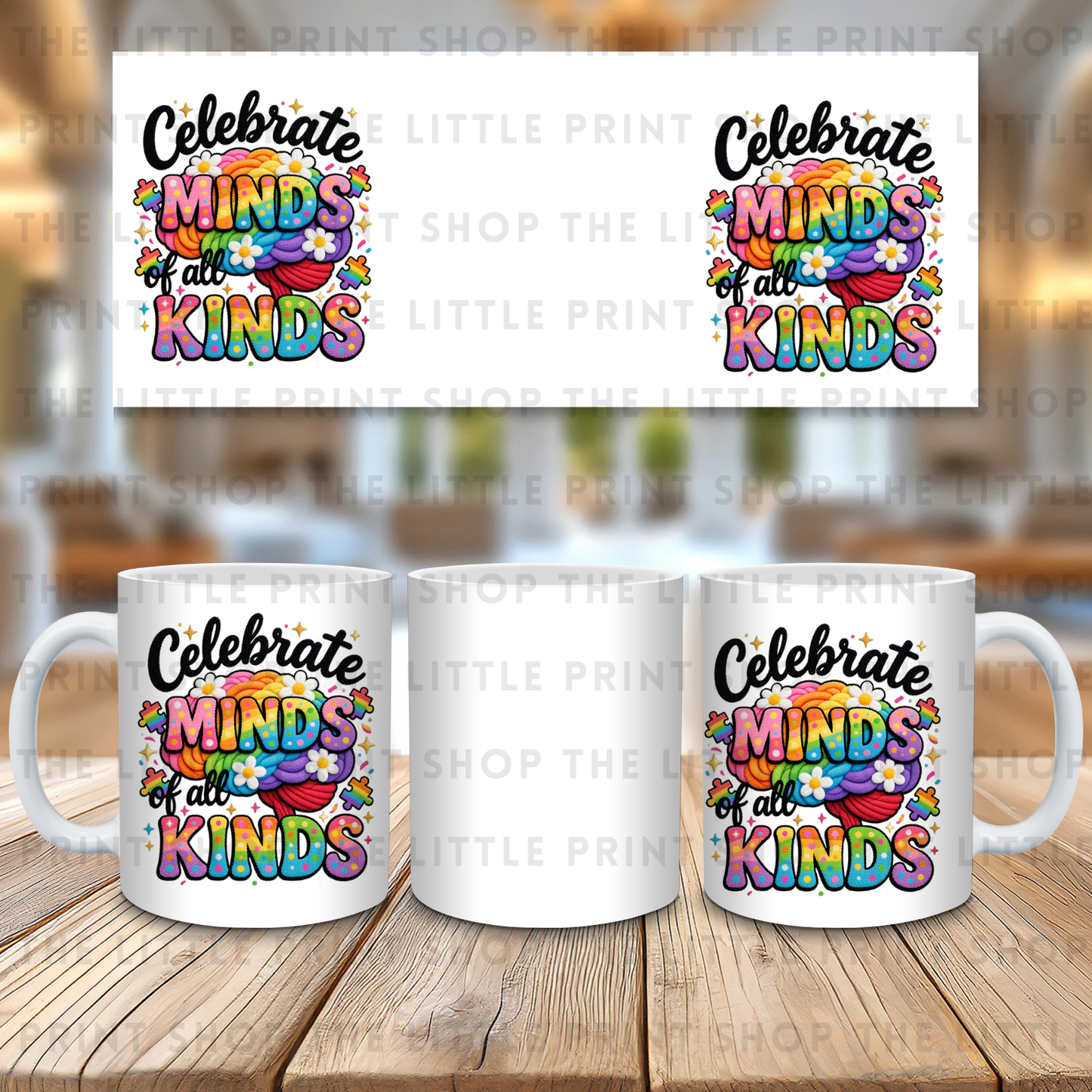 Minds Of All Kinds - 11oz Sublimation Wrap