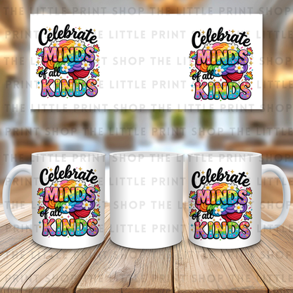 Minds Of All Kinds - 11oz Sublimation Wrap