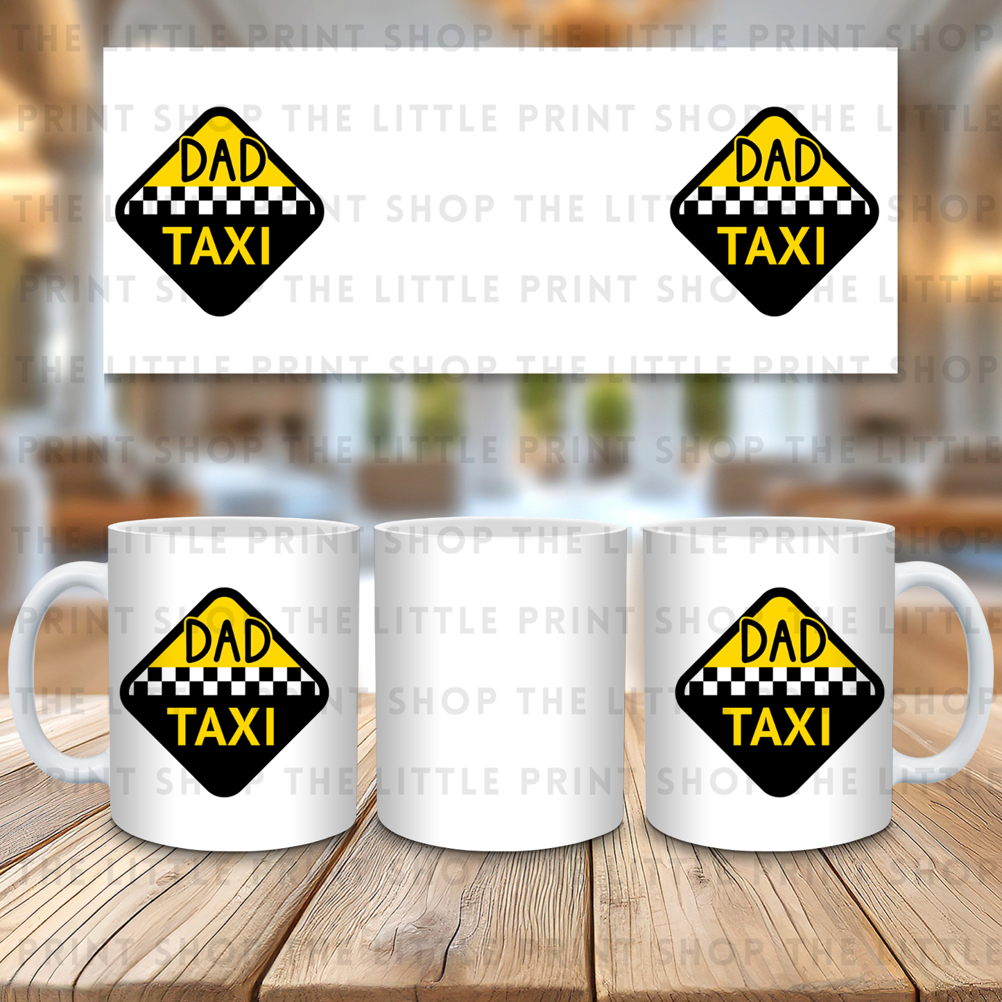 Dad Taxi - 11oz Sublimation Wrap