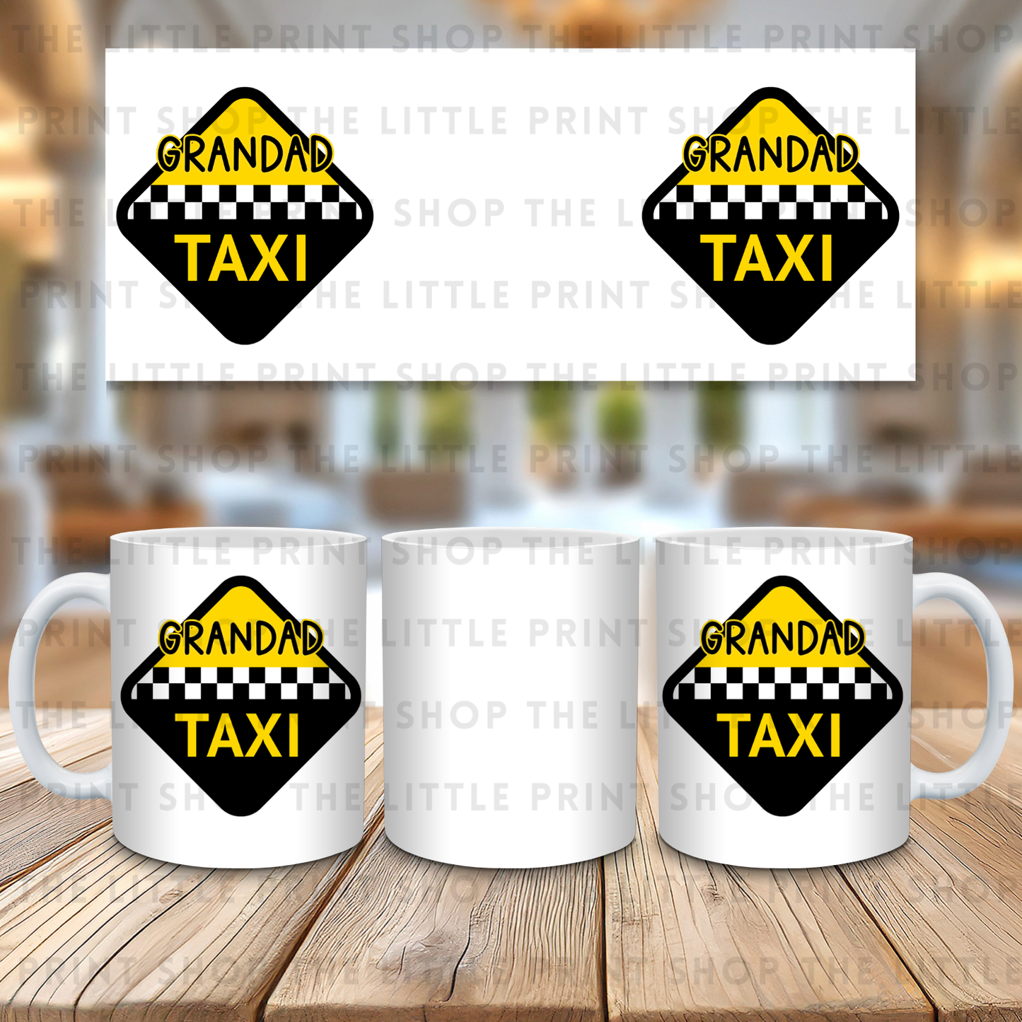 Grandad Taxi - 11oz Sublimation Wrap