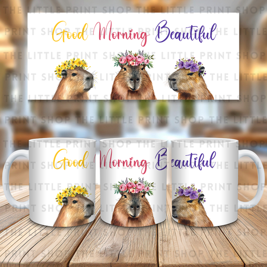 Good Morning Beautiful - 11oz Sublimation Wrap