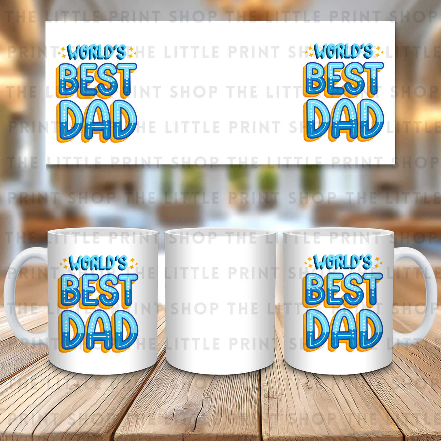 World's Best Dad - 11oz Sublimation Wrap