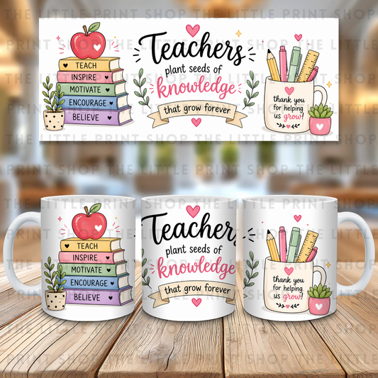Teachers Knowledge - 11oz Sublimation Wrap