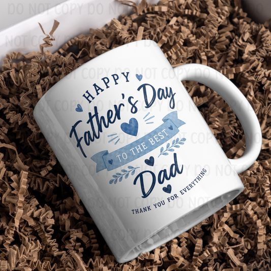 Happy Father's Day Dad - 11oz Sublimation Wrap