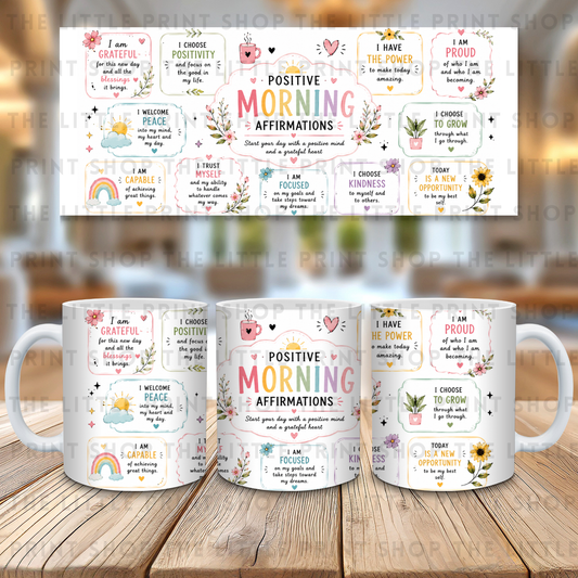 Positive Morning - 11oz Sublimation Wrap
