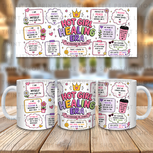 Hot Girl Healing Era - 11oz Sublimation Wrap