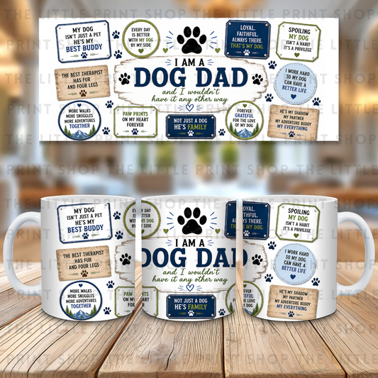 Dog Dad - 11oz Sublimation Wrap
