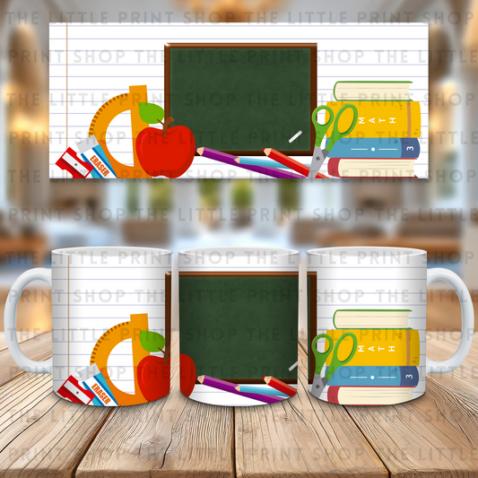 School Board - Plain - 11oz Sublimation Wrap