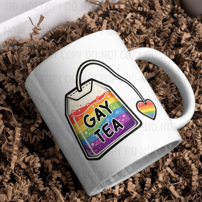 Gay Tea - 11oz Sublimation Wrap