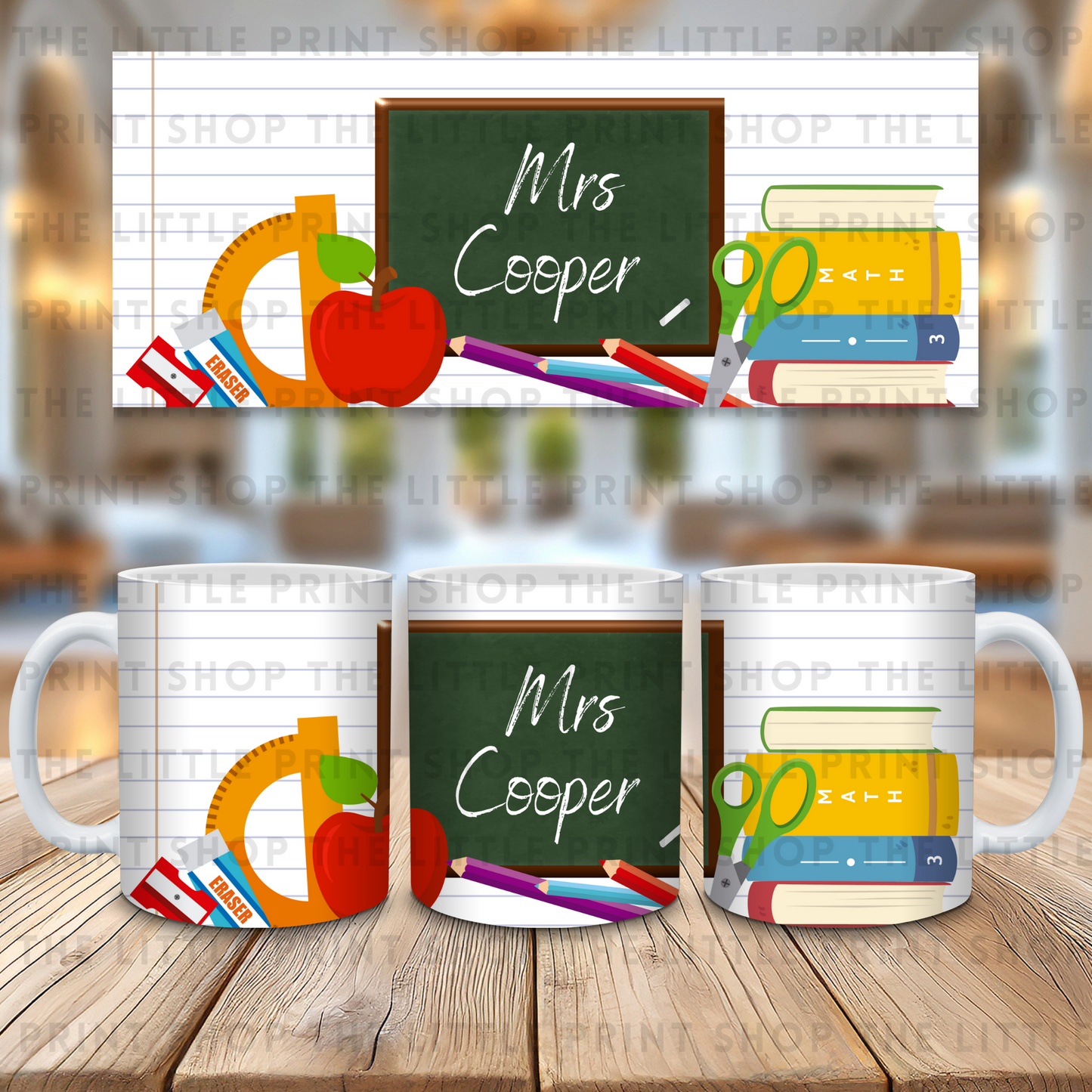 School Board - Custom Message - 11oz Sublimation Wrap