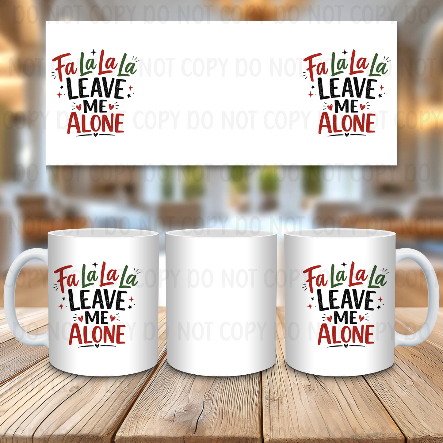 Leave Me Alone - 11oz Sublimation Wrap