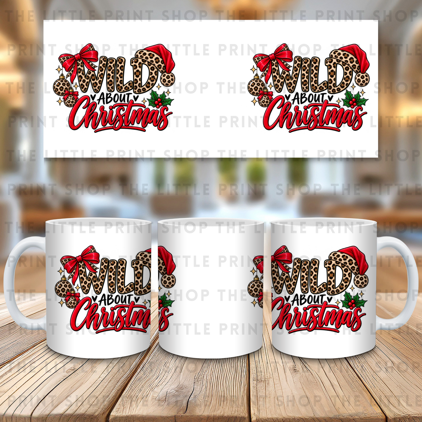 Wild About Christmas - 11oz Sublimation Wrap