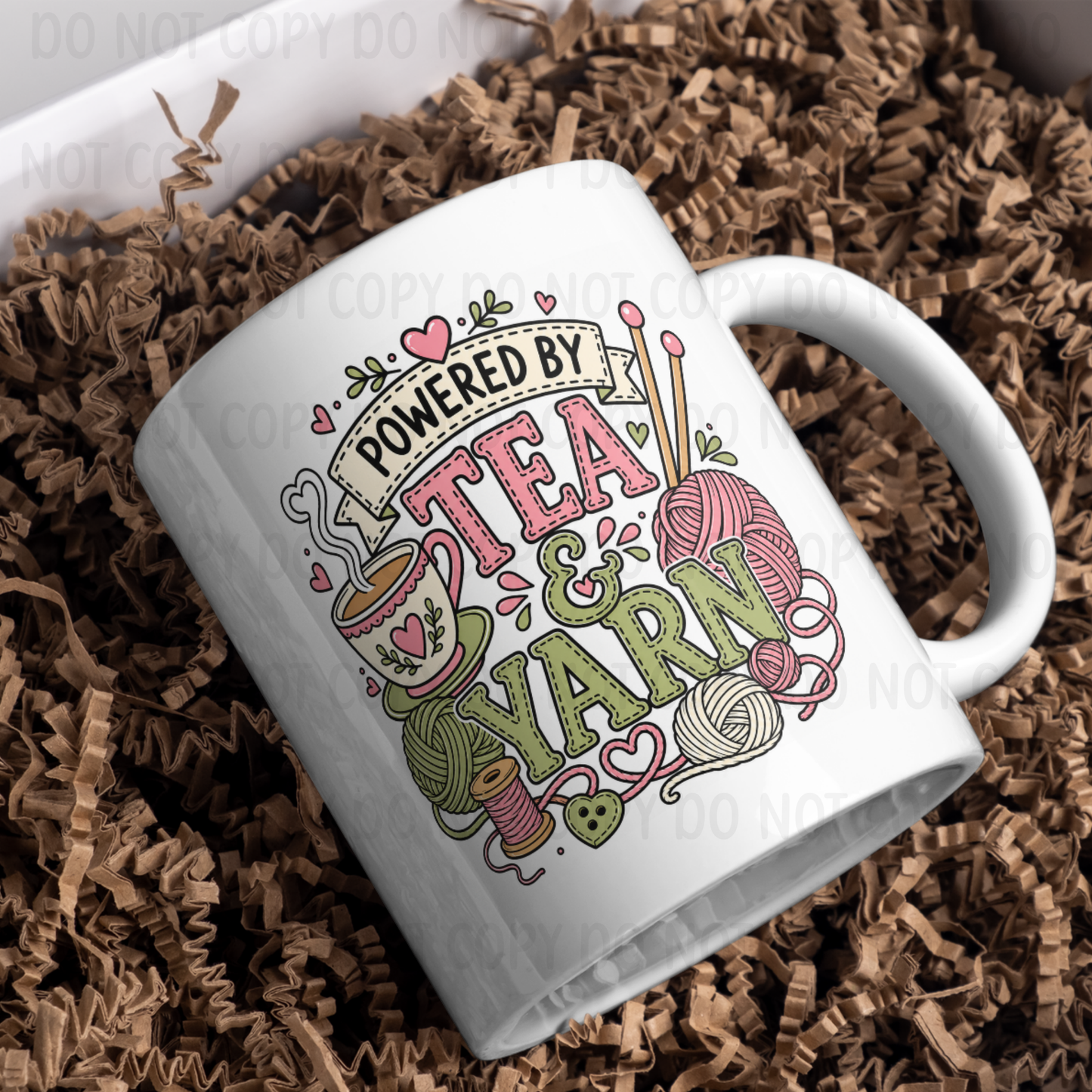 Tea & Yarn - 11oz Sublimation Wrap