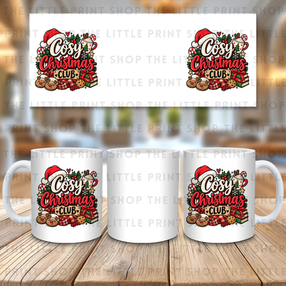 Cosy Christmas Club - 11oz Sublimation Wrap
