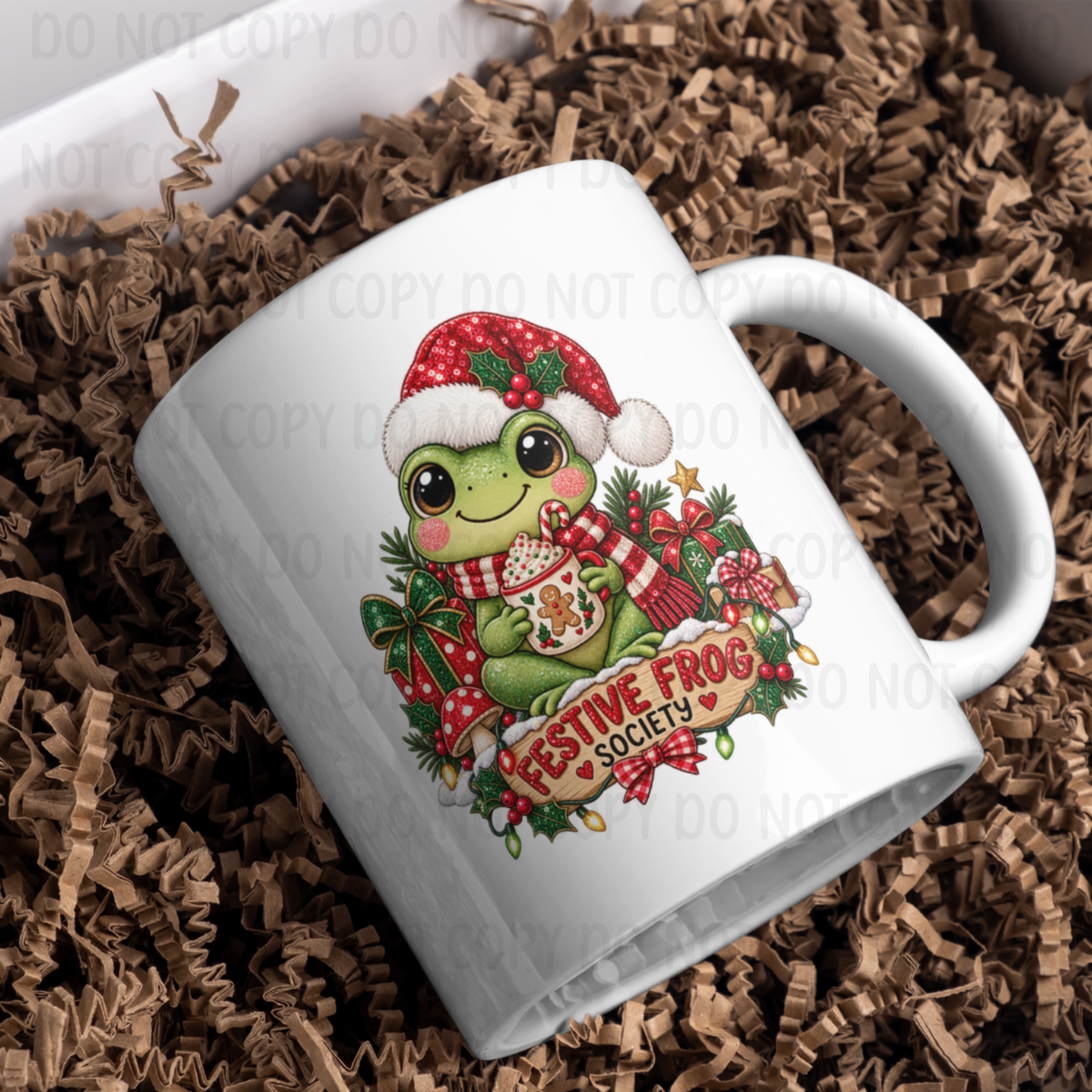 Festive Frog - 11oz Sublimation Wrap