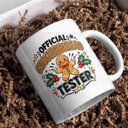 Official Gingerbread Tester - 11oz Sublimation Wrap