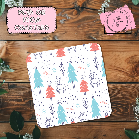 Christmas Trees - Sublimation Coaster Transfer