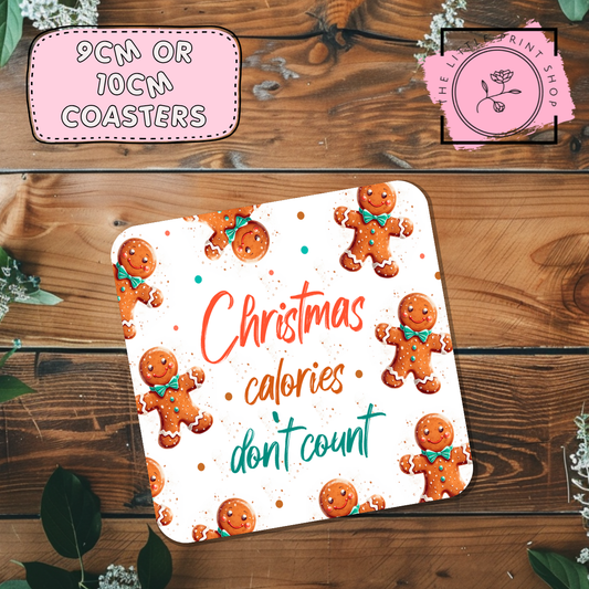 Christmas Calories - Sublimation Coaster Transfer