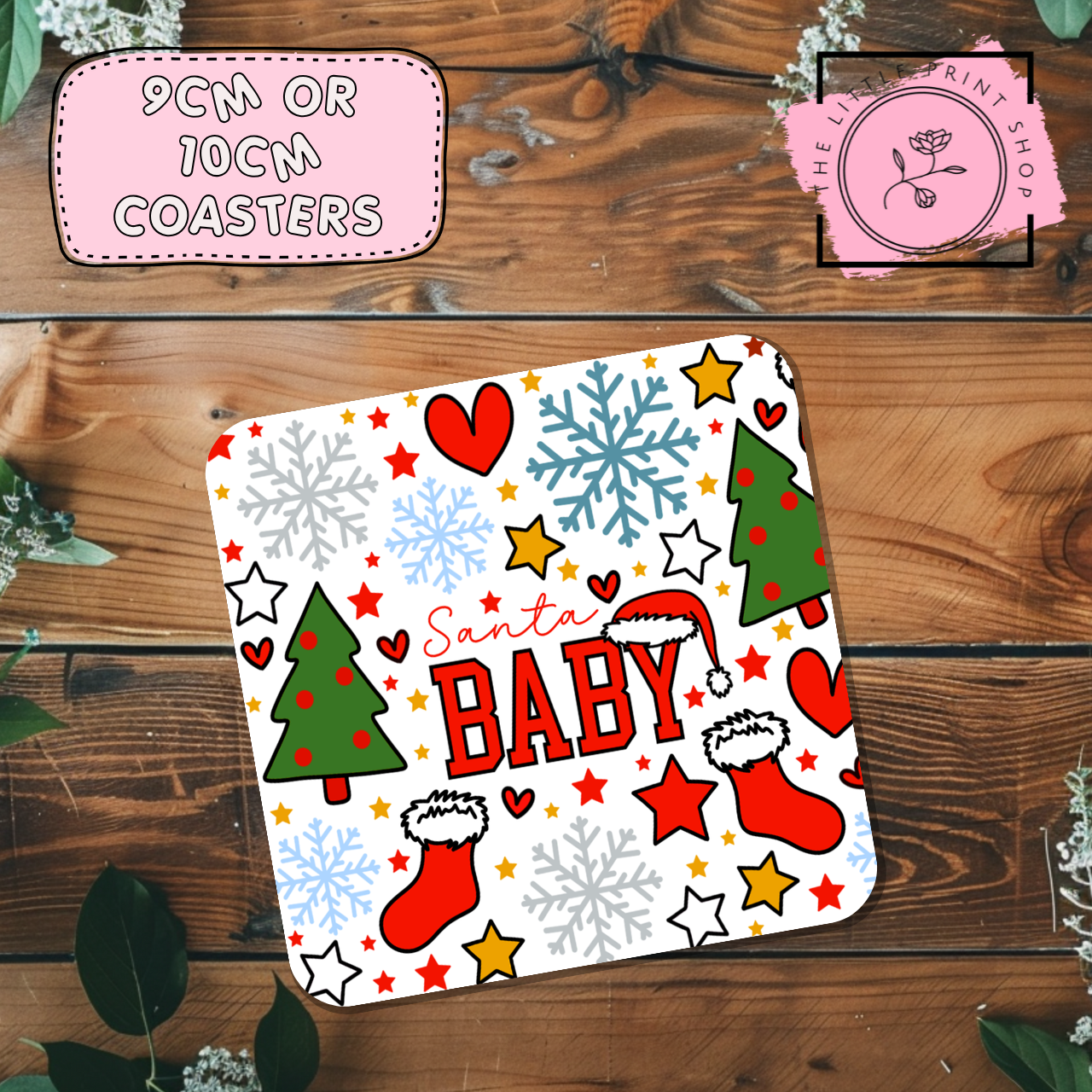 Santa Baby - Sublimation Coaster Transfer