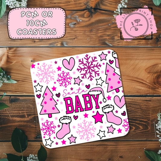Santa Baby - Sublimation Coaster Transfer