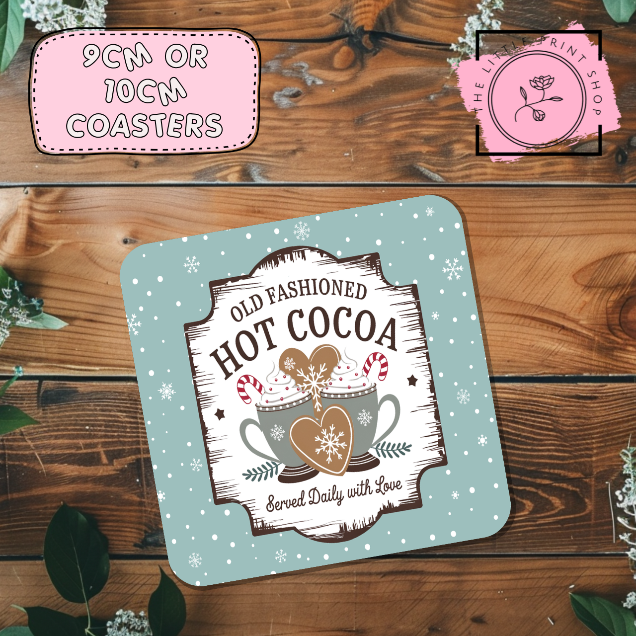 Hot Cocoa - Sublimation Coaster Transfer