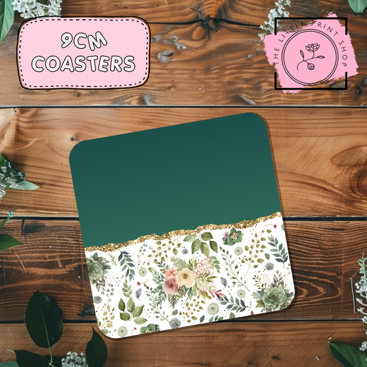 Green Pattern - Sublimation Coaster Transfer