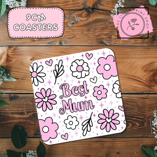 Best Mum - Sublimation Coaster Transfer