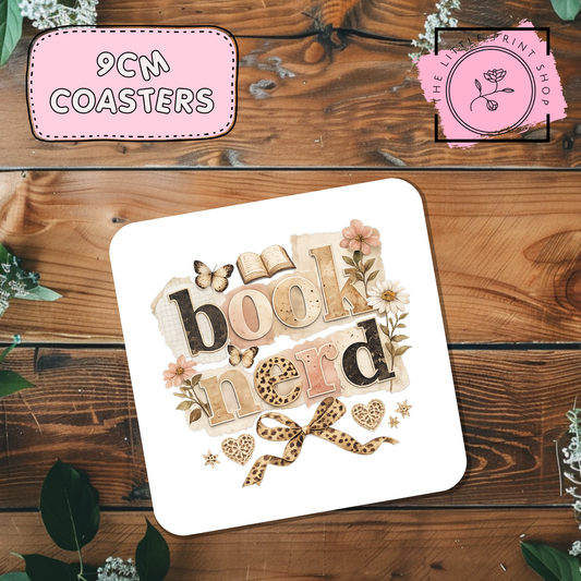 Book Nerd - Sublimation Coaster Transfer