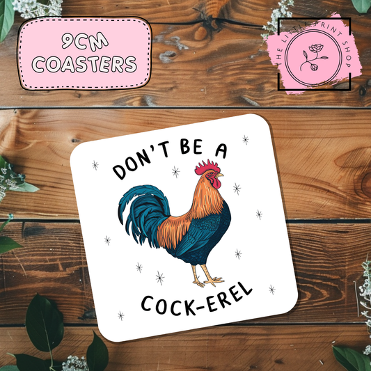 Cock-erel - Sublimation Coaster Transfer