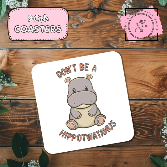 Hippotwatamus - Sublimation Coaster Transfer