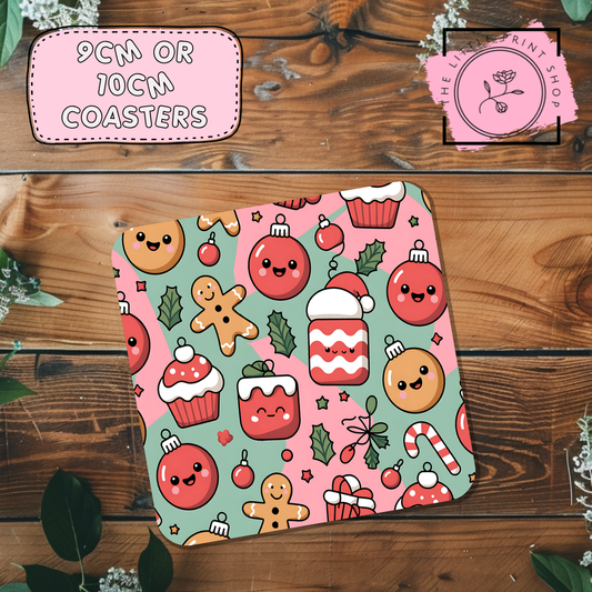 Christmas Pattern - Sublimation Coaster Transfer