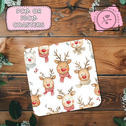 Christmas Reindeers - Sublimation Coaster Transfer