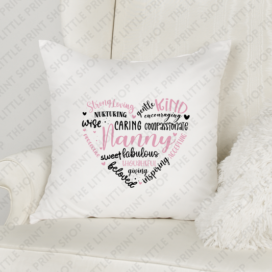 Nanny Quote - Sublimation Cushion Print