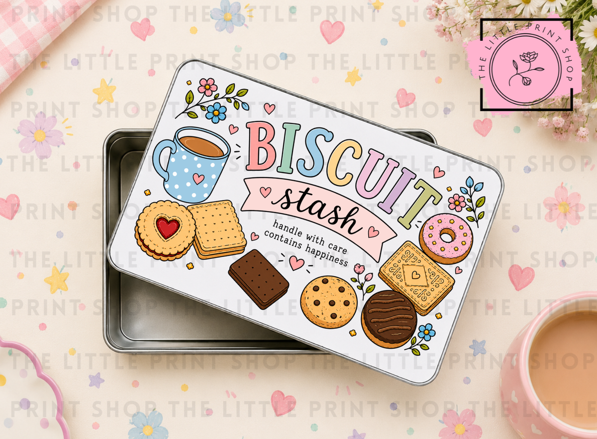 Biscuit Stash - Sublimation Tin Transfer