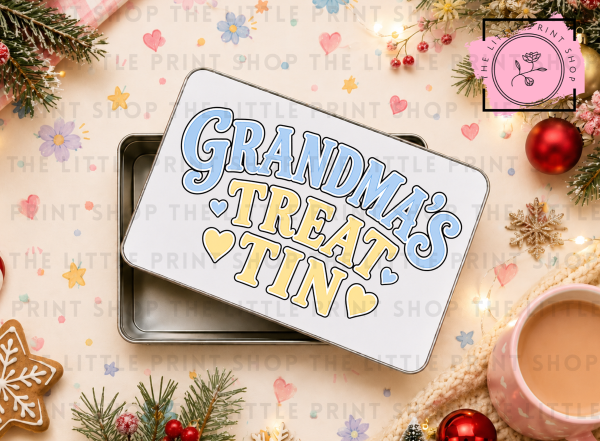 Grandma's Treat Tin - Sublimation Tin Transfer