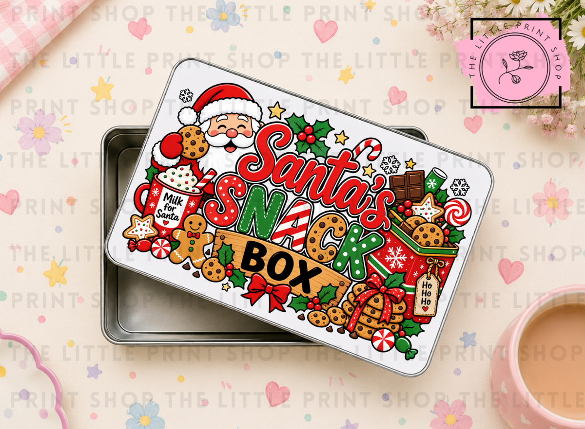 Christmas Snack Box - Sublimation Tin Transfer