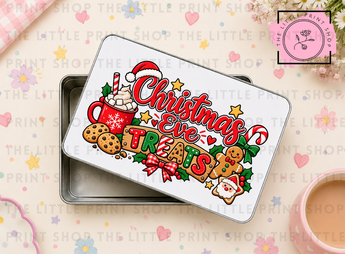Christmas Eve Treats - Sublimation Tin Transfer