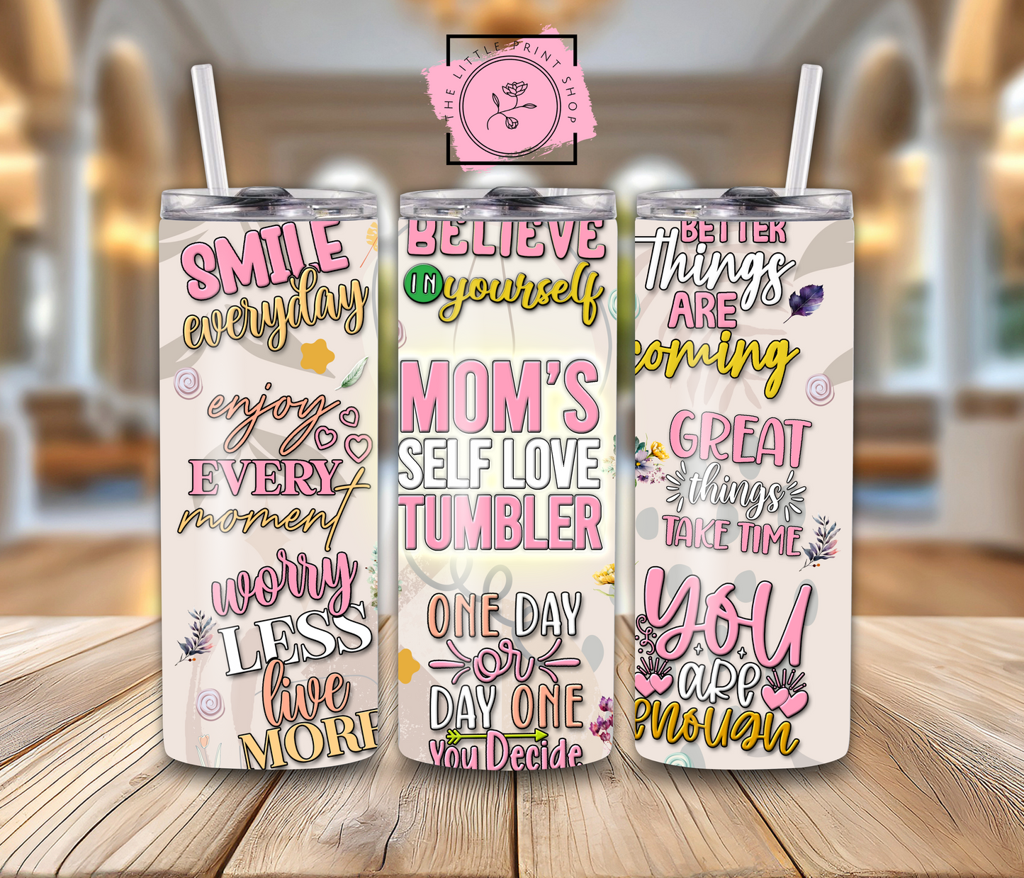 Mom's Self Love - 20oz Sublimation Wrap