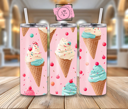 Ice Creams - Pink - 20oz Sublimation Wrap
