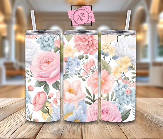 Floral Design #4 - 20oz Sublimation Wrap