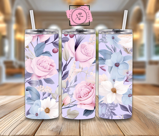 Lilac Flowers - 20oz Sublimation Wrap