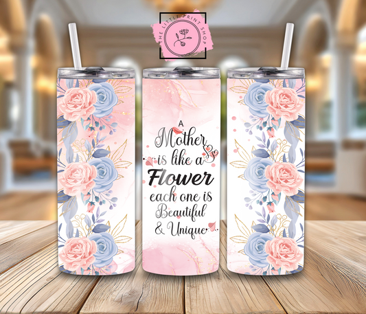 A Mother Is Like A - 20oz Sublimation Wrap