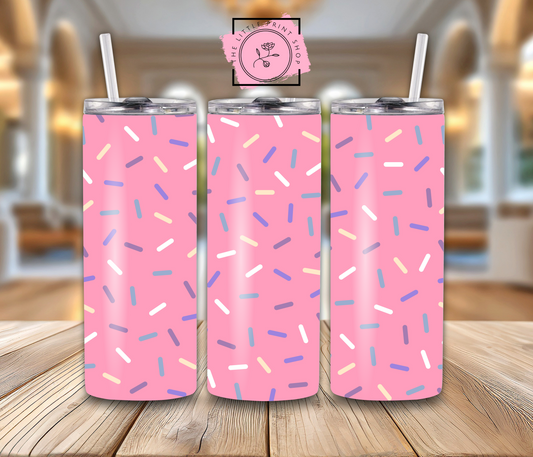 Sprinkles - Pink - 20oz Sublimation Wrap