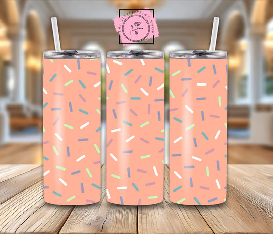 Sprinkles - Peach - 20oz Sublimation Wrap